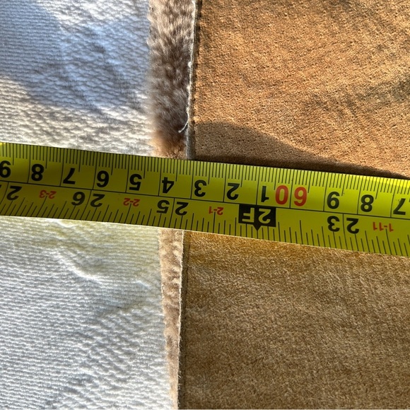 Y2K Guess Suede Jacket Women's Medium Faux Shearling Lace Trim Vintage 90's - Picture 15 of 16